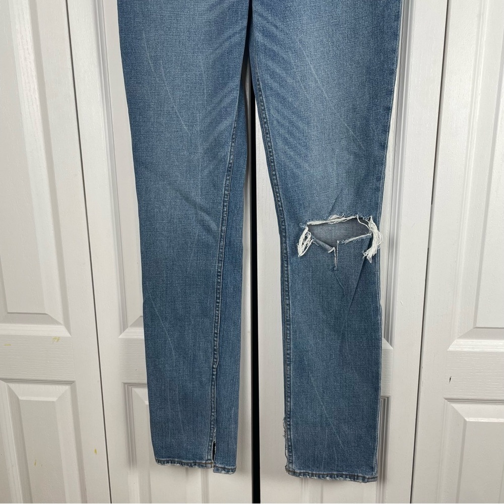 Abercrombie & Fitch 90s Slim Straight Ultra High Rise Jeans Womens 29 | 8 X-Long - Picture 4 of 14